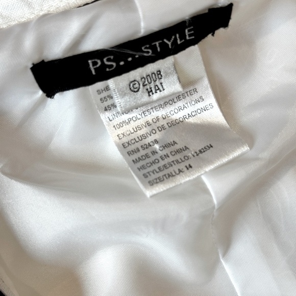 PS…Style Navy Embroidered Retro Wrap Dress – Size 14 - Picture 13 of 16